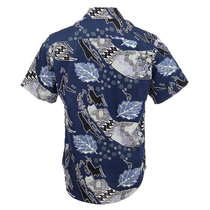 Regular Fit Short Sleeve Shirt - Blue Folk