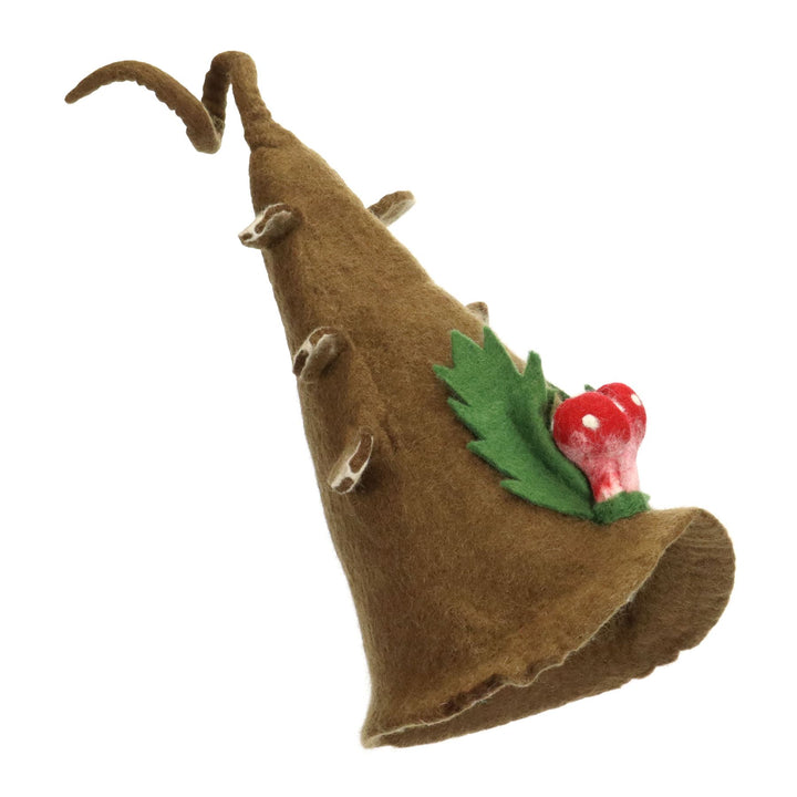 LoudElephant Handcrafted Wool Felt Hat from Nepal - The Tree