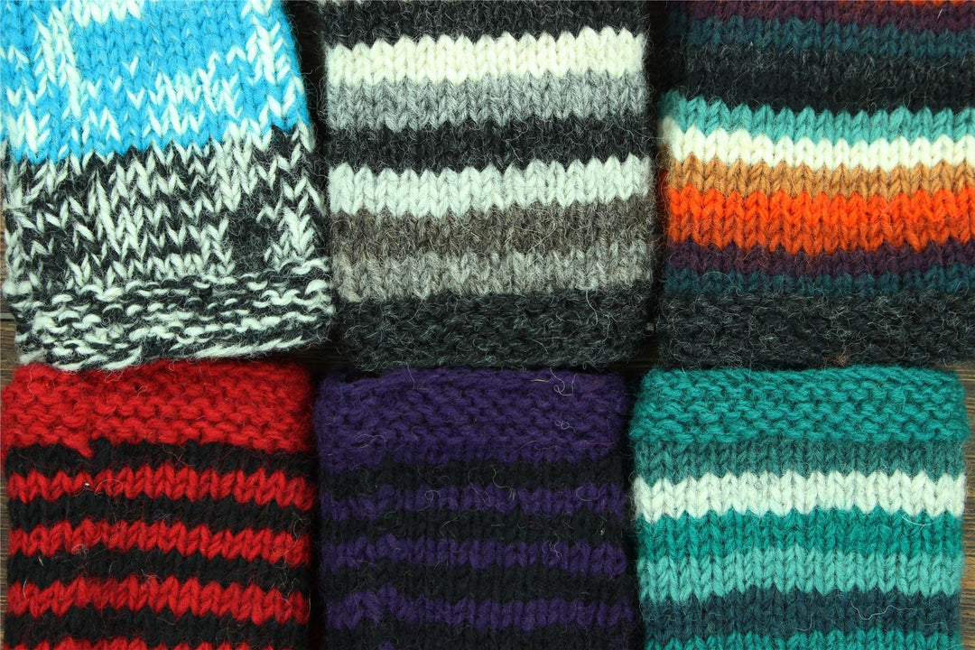 Hand Knitted Wool Arm Warmer - SD Teal