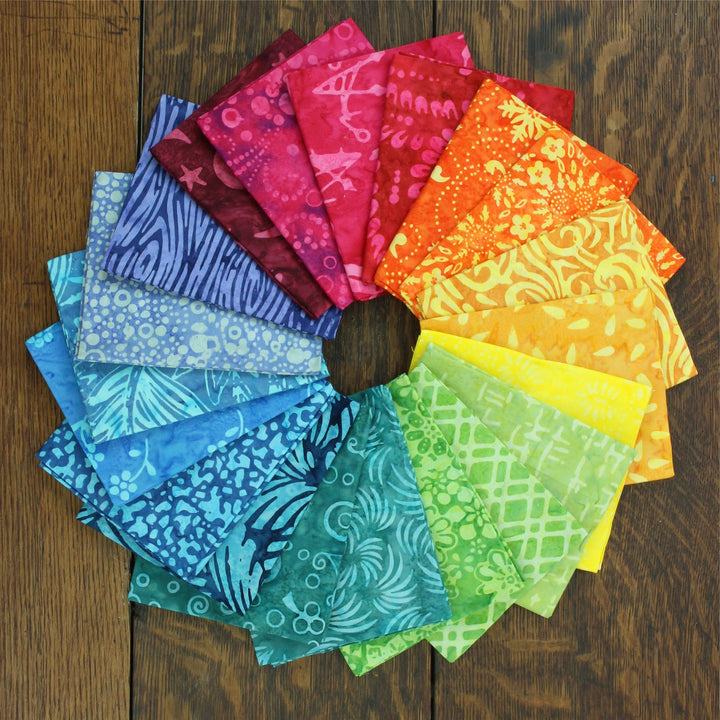 Jolly Bar - 40 pieces of 10" x 5" Cotton Batik