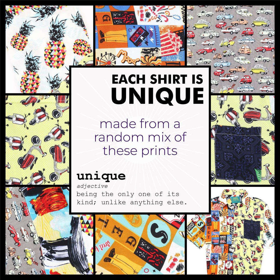 Regular Fit Short Sleeve Shirt - Random Retro