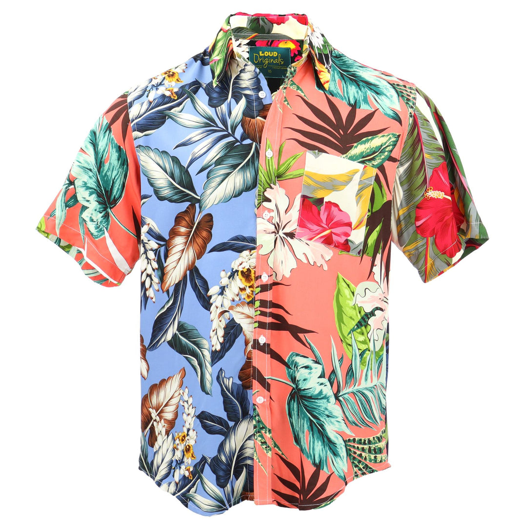 Regular Fit Short Sleeve Shirt - Random Tropical Floral