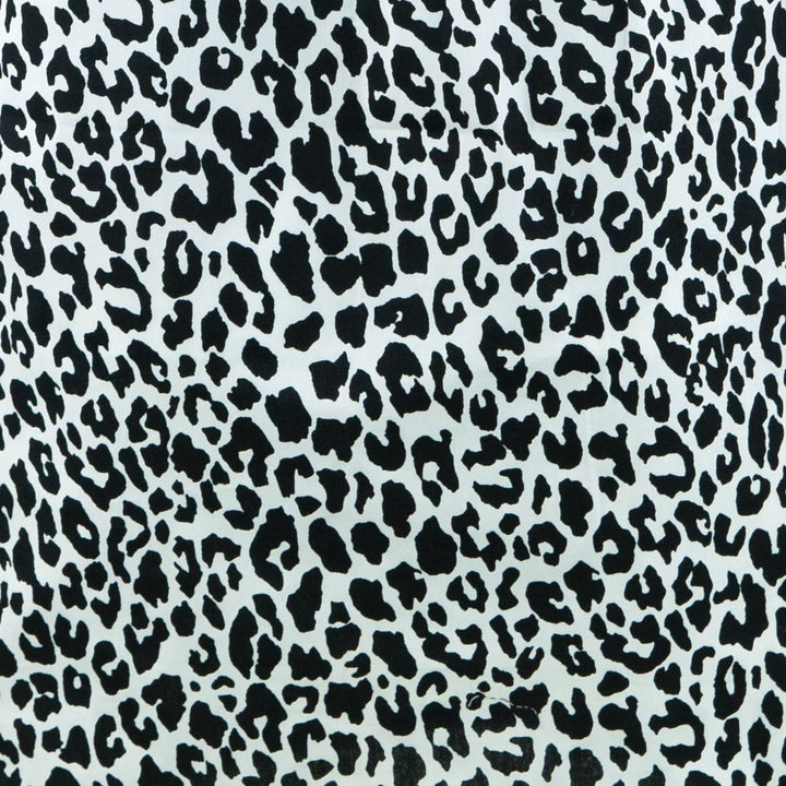 Halterneck Wrinkle Dress - Monochrome Leopard