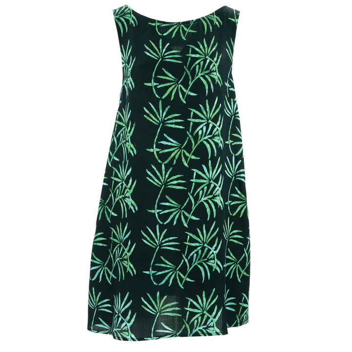 Shift Shaper Dress - Water Palms Black