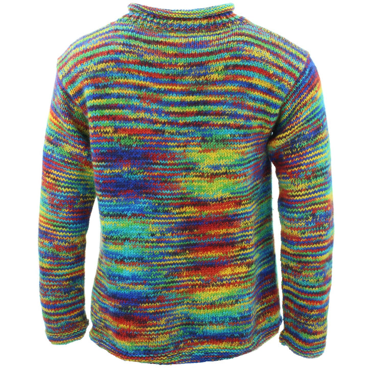 Chunky Wool Knit Jumper Space Dye - SD Rainbow