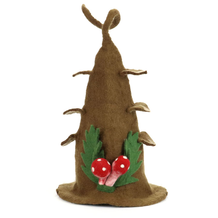 LoudElephant Handcrafted Wool Felt Hat from Nepal - The Tree