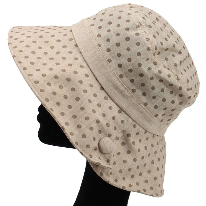 Spotty sun hat with shapeable brim