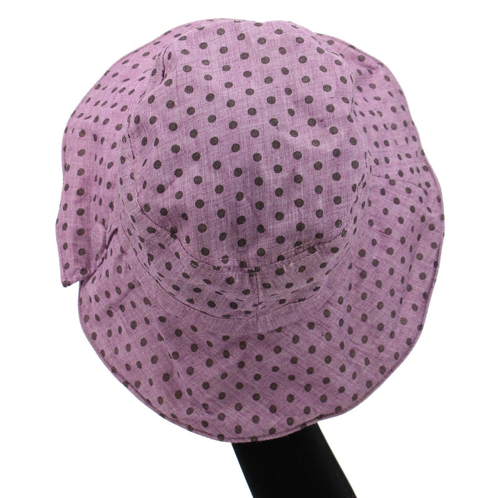 Spotty sun hat with shapeable brim