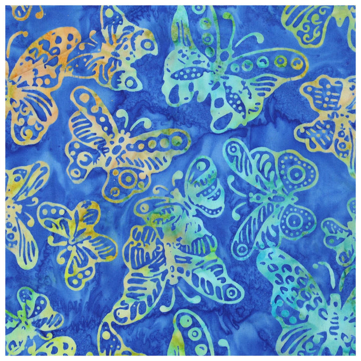 Handmade Batik Cotton Fabric on the Roll Cut To Order 118cm 46" Wide by 50cm Length - Print 026