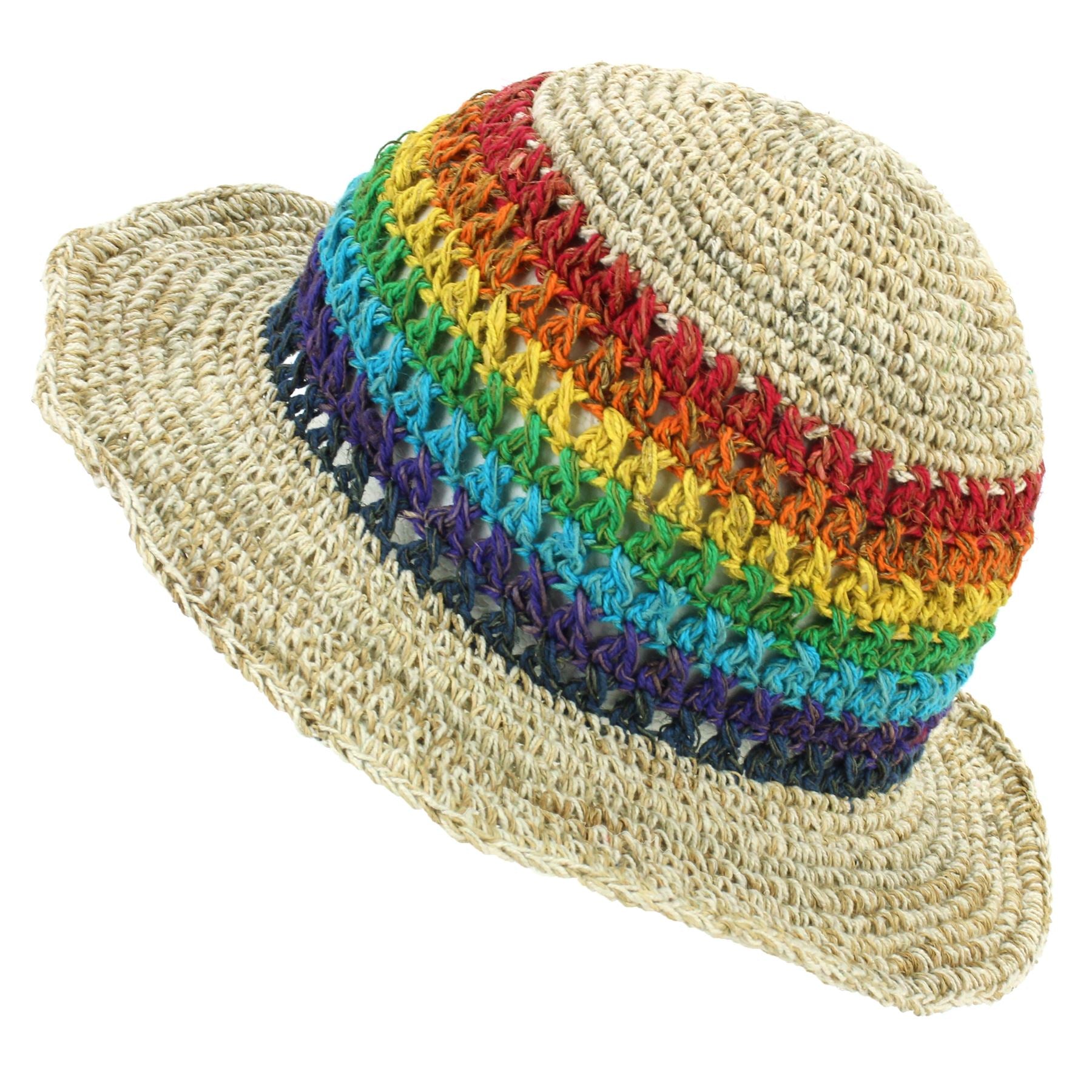 Rainbow sun hat on sale