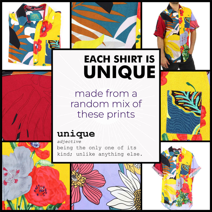 Regular Fit Short Sleeve Shirt - Random Bright Beach