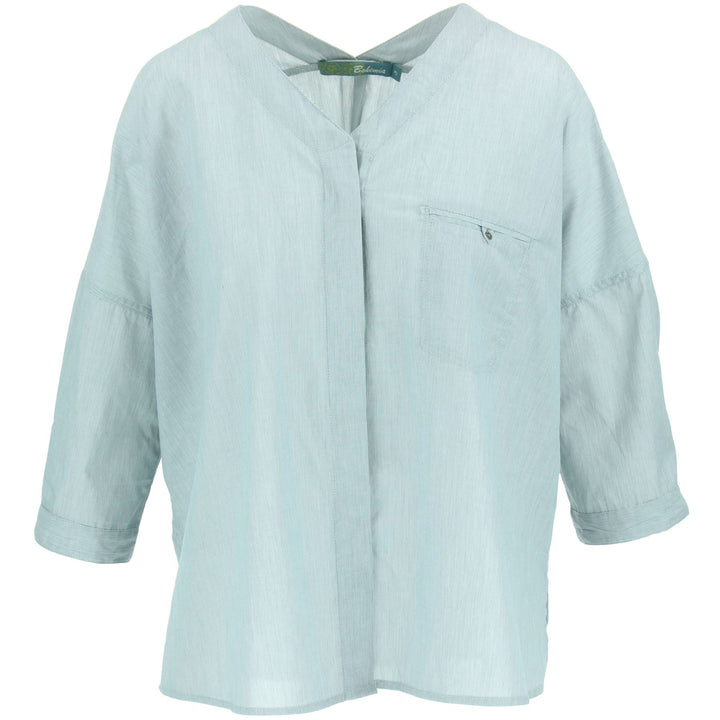 Woven Blouse - Blue Stripe