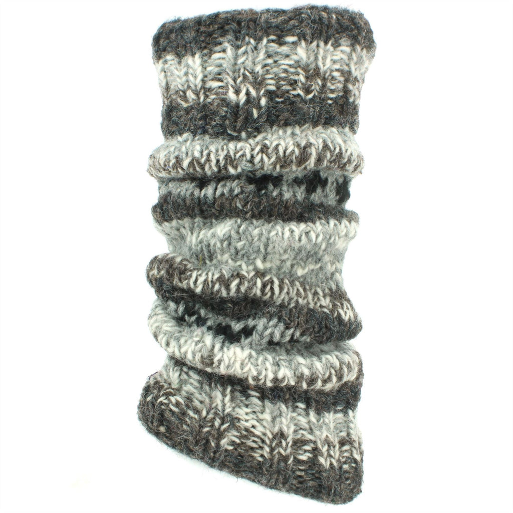 Vintage Aztec Pattern Winter Warmer Women's Knit Wool Leg Warmers