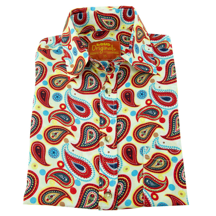 Regular Fit Short Sleeve Shirt - Paisley