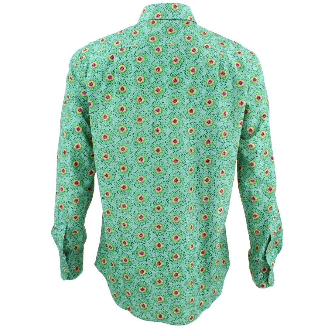 Regular Fit Long Sleeve Shirt - Green Dandelion