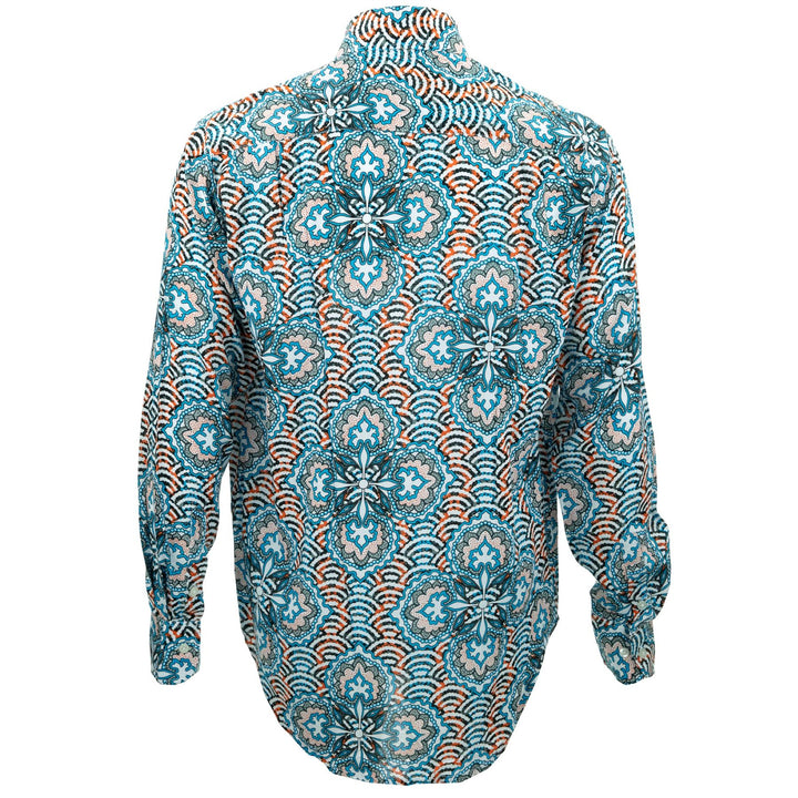 Regular Fit Long Sleeve Shirt - Concentric Burst