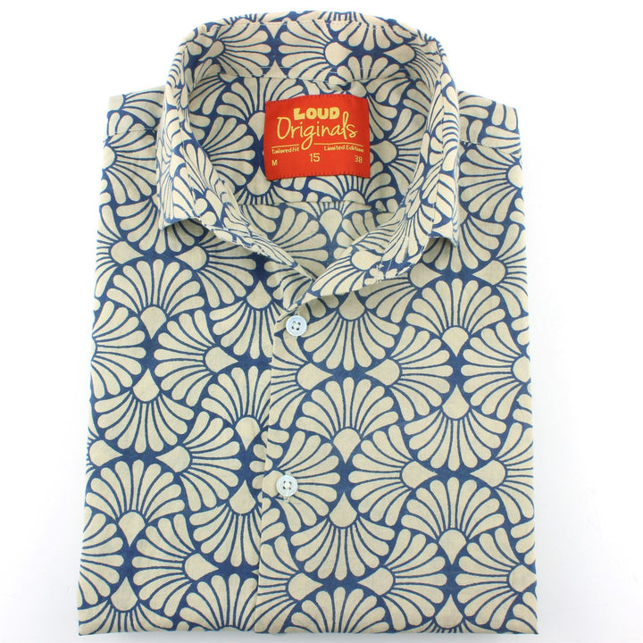 Tailored Fit Short Sleeve Shirt - Shell Fan