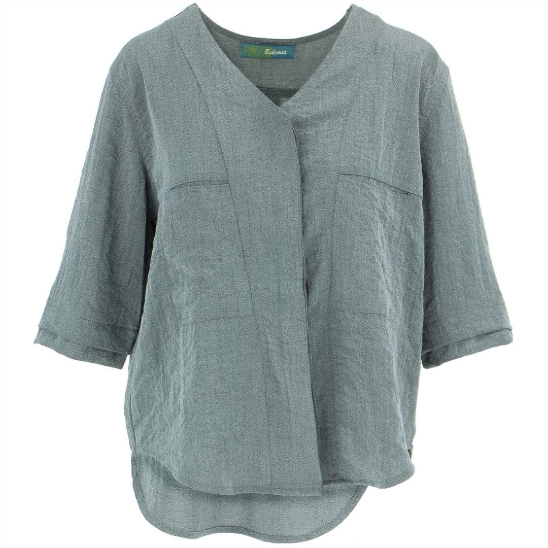 Woven Blouse - Grey