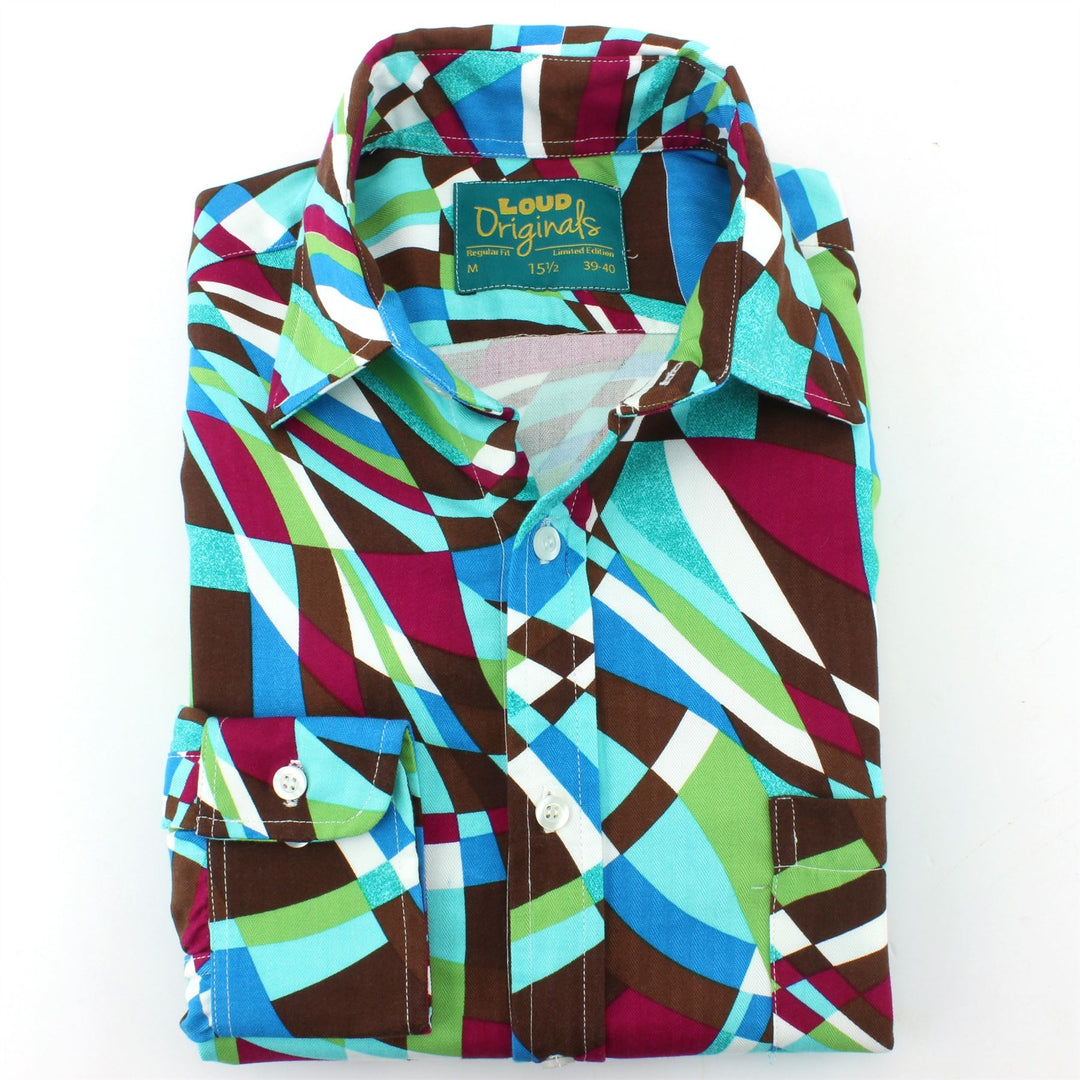 Regular Fit Long Sleeve Shirt - Abstract