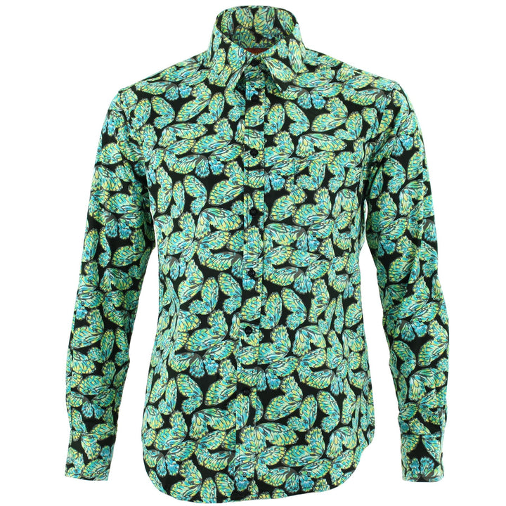 Regular Fit Long Sleeve Shirt - Butterflies