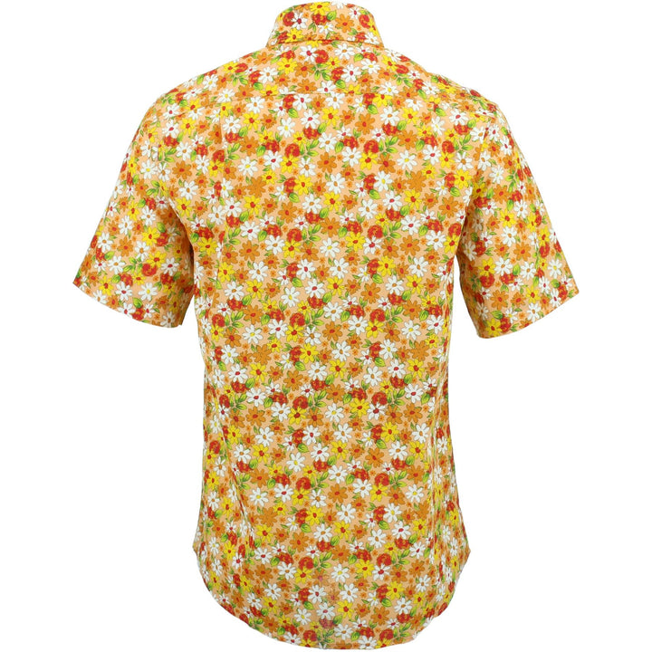 Regular Fit Short Sleeve Shirt - Daisies