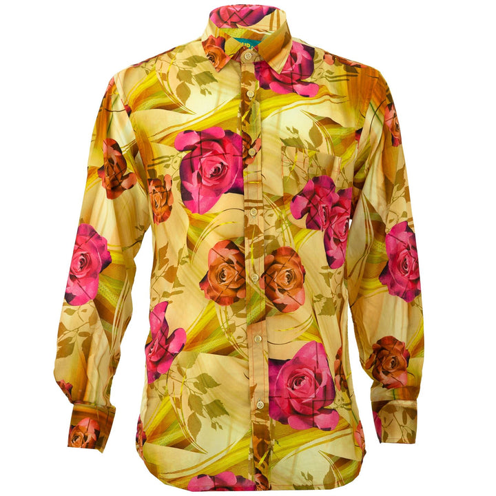 Regular Fit Long Sleeve Shirt - Roses