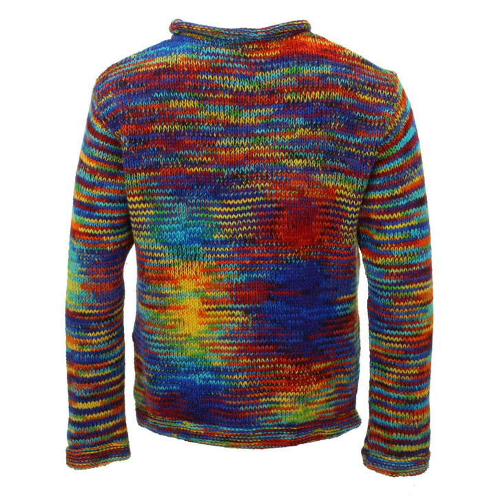 Hand Knitted Wool Jumper - SD Rainbow