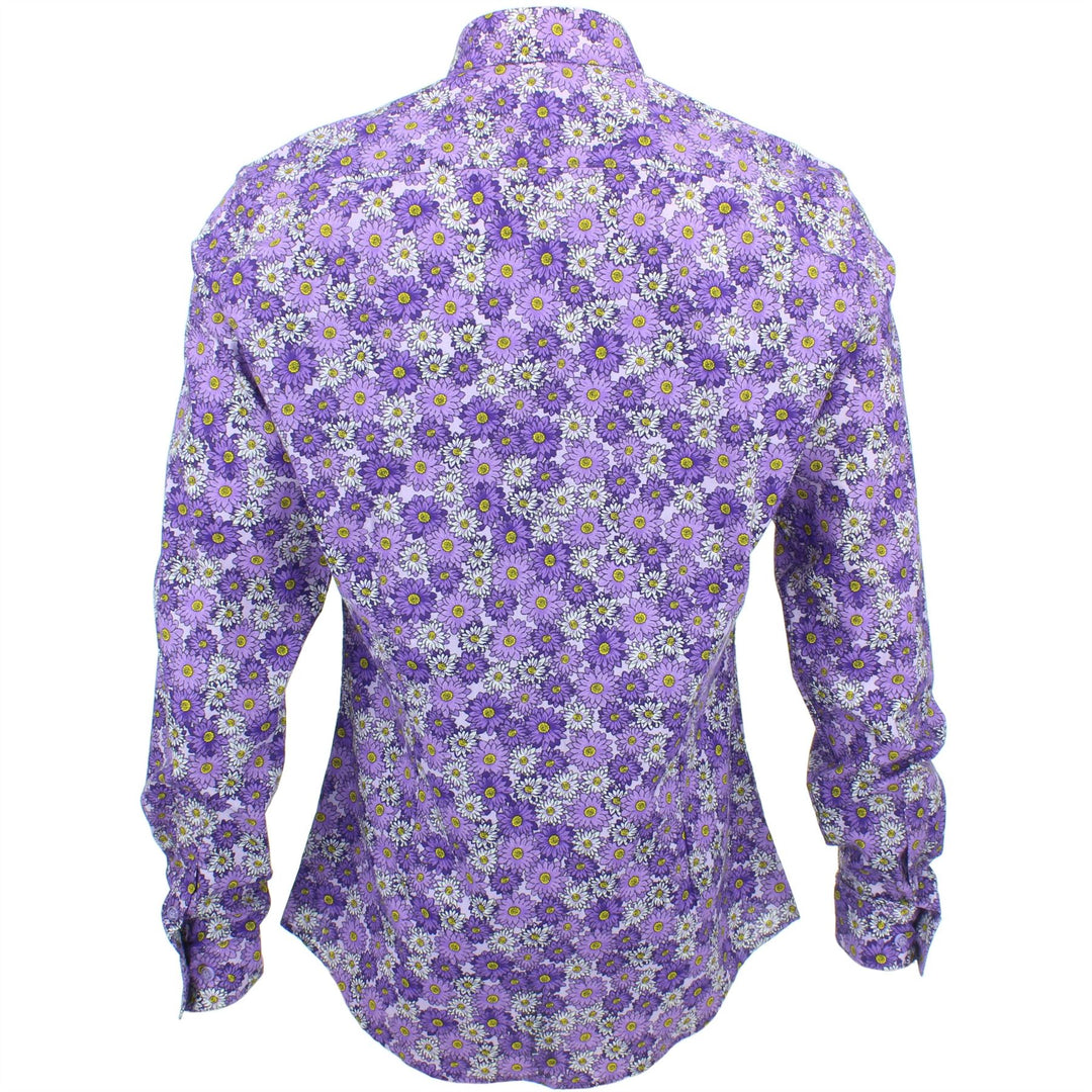 Slim Fit Long Sleeve Shirt - Daisies