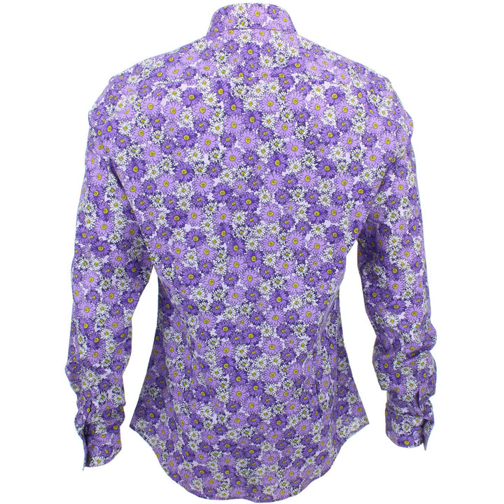 Slim Fit Long Sleeve Shirt - Daisies