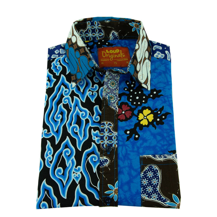 Regular Fit Long Sleeve Shirt - Random Mixed Panel Batik