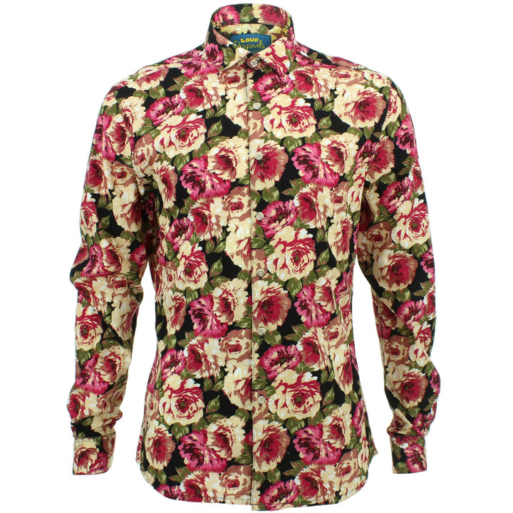 Slim Fit Long Sleeve Shirt - Floral