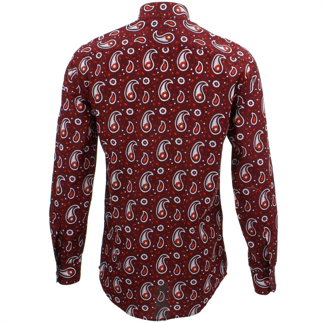 Tailored Fit Long Sleeve Shirt - Block Print - Paisley