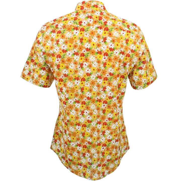 Slim Fit Short Sleeve Shirt - Daisies