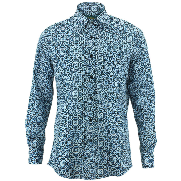 Regular Fit Long Sleeve Shirt - Tribal Fret