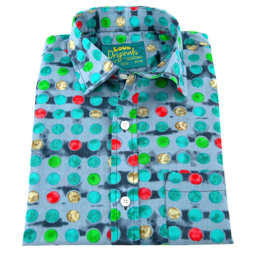 Regular Fit Short Sleeve Shirt - Spotty