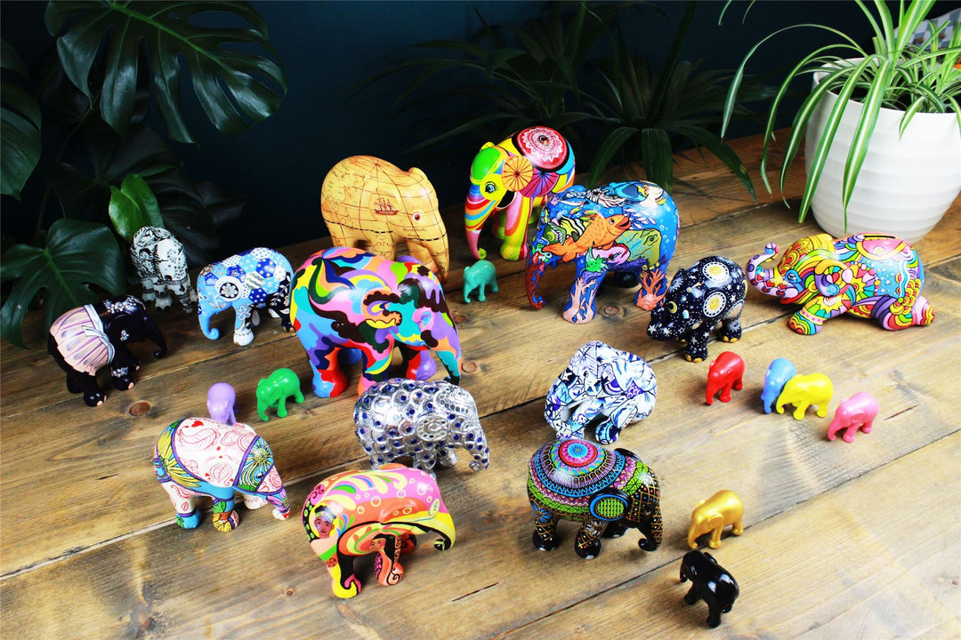 Limited Edition Replica Elephant - Colours of Chiang Mai