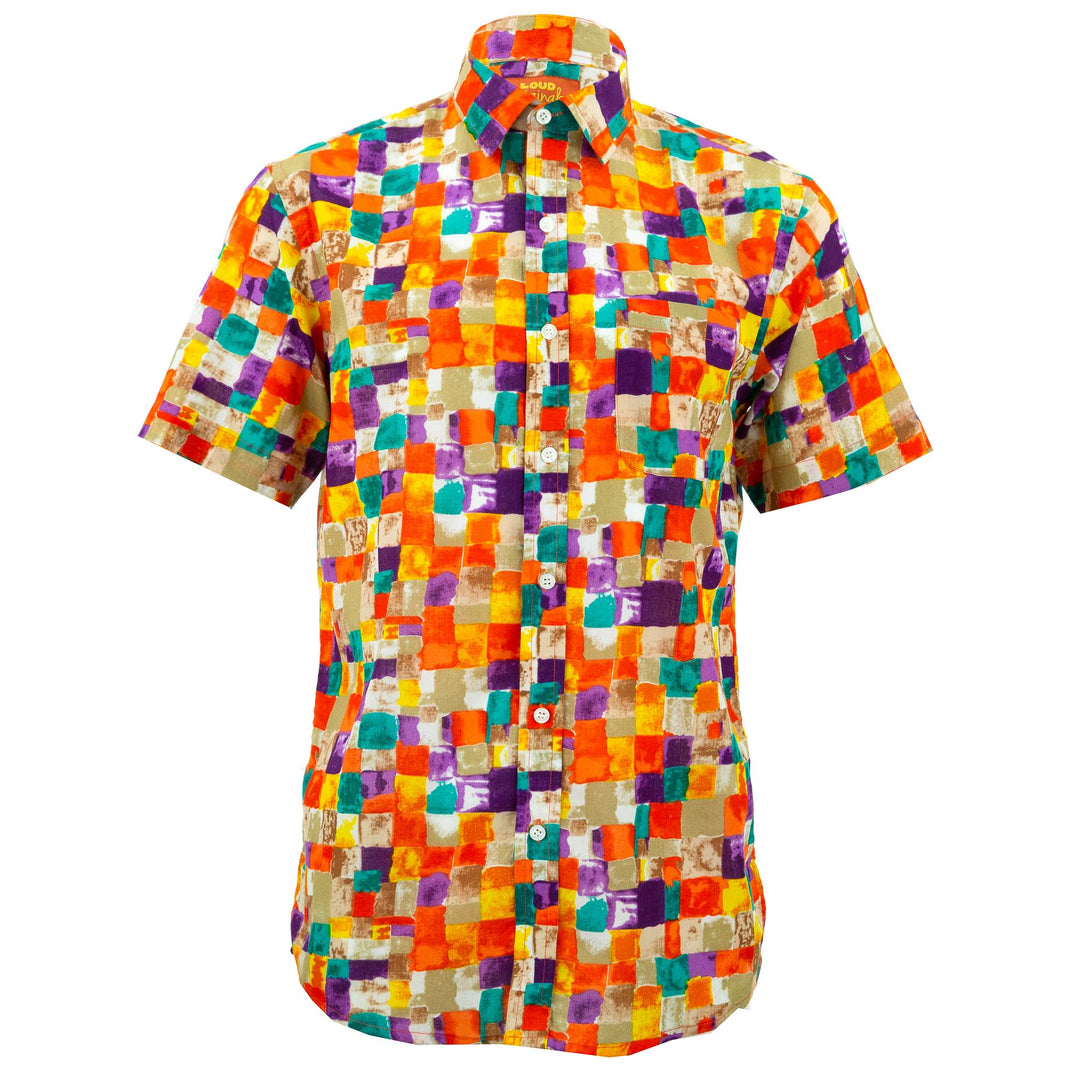 Regular Fit Short Sleeve Shirt - Paint