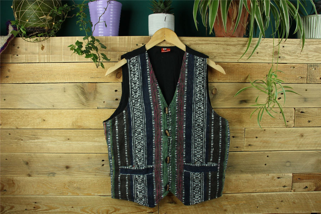 Brushed Cotton Waistcoat - Green