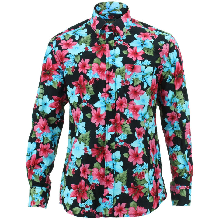 Regular Fit Long Sleeve Shirt - Lilies