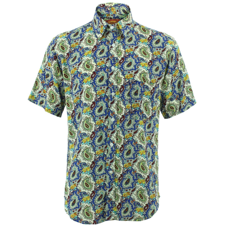 Regular Fit Short Sleeve Shirt - Paisley