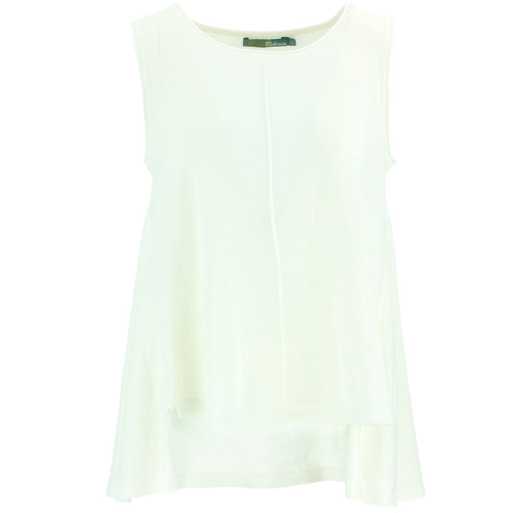 Sleeveless Knitted Top - Off White