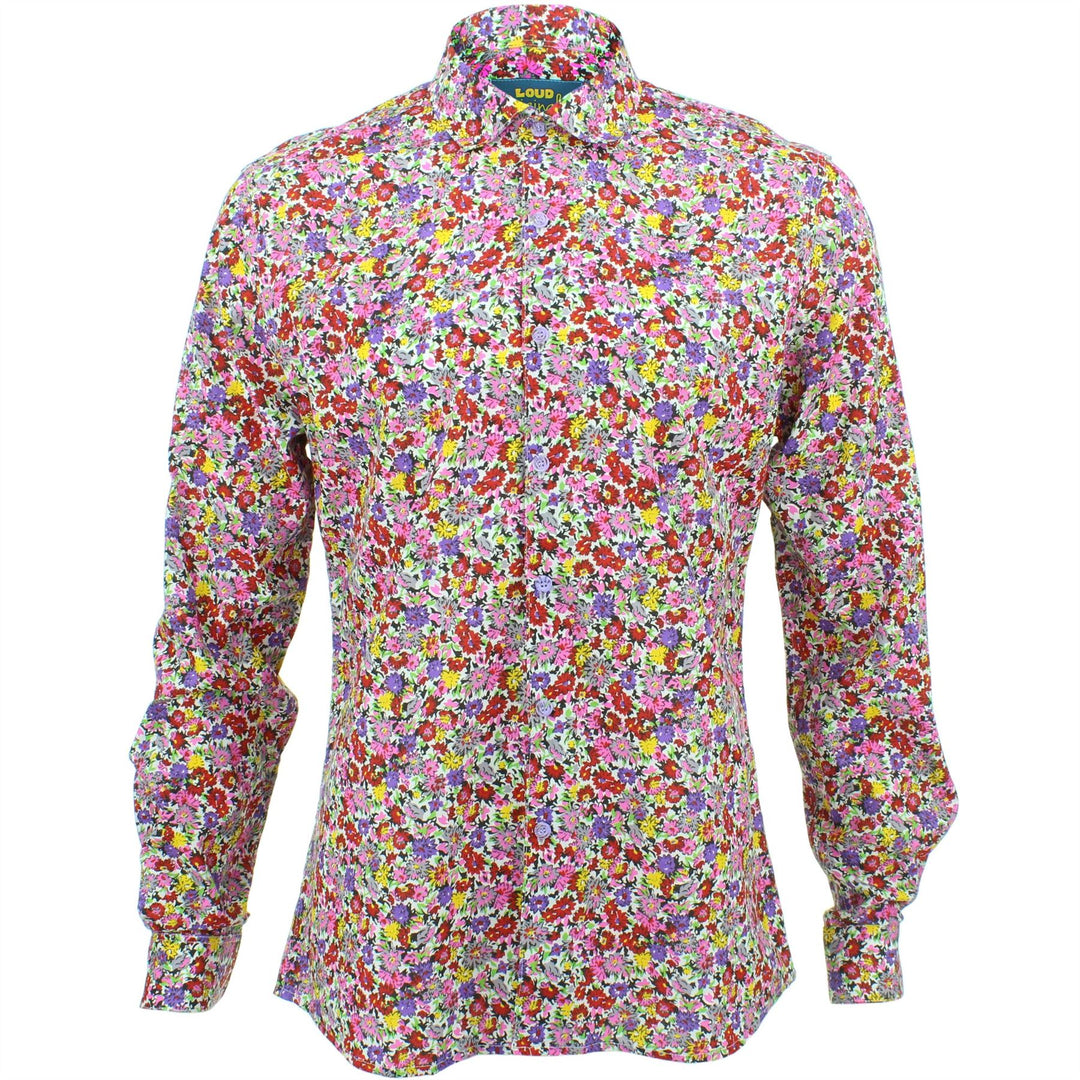 Slim Fit Long Sleeve Shirt - Ditzy Floral