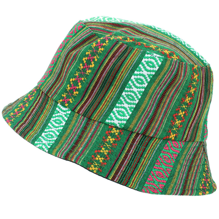 Canvas Bucket Hat - Aztec Green