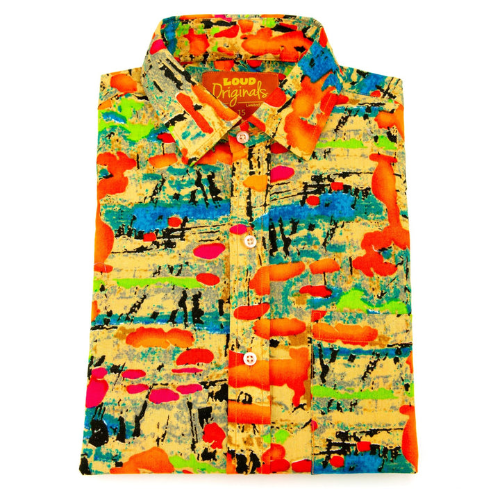 Regular Fit Long Sleeve Shirt - Splatter