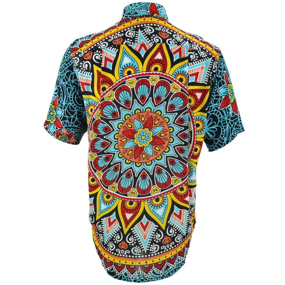 Regular Fit Short Sleeve Shirt - Carnival Mandala