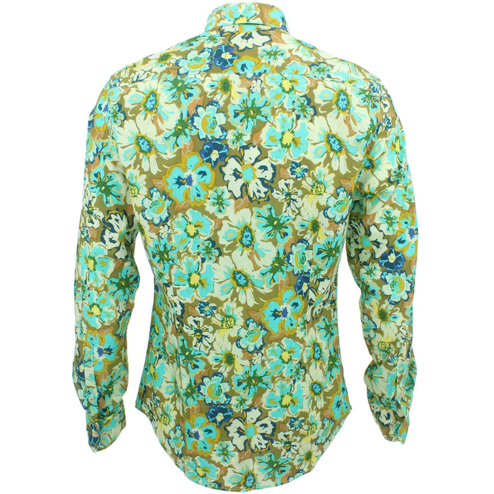 Slim Fit Long Sleeve Shirt - Floral