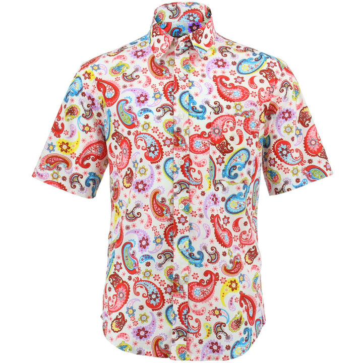 Regular Fit Short Sleeve Shirt - Paisley