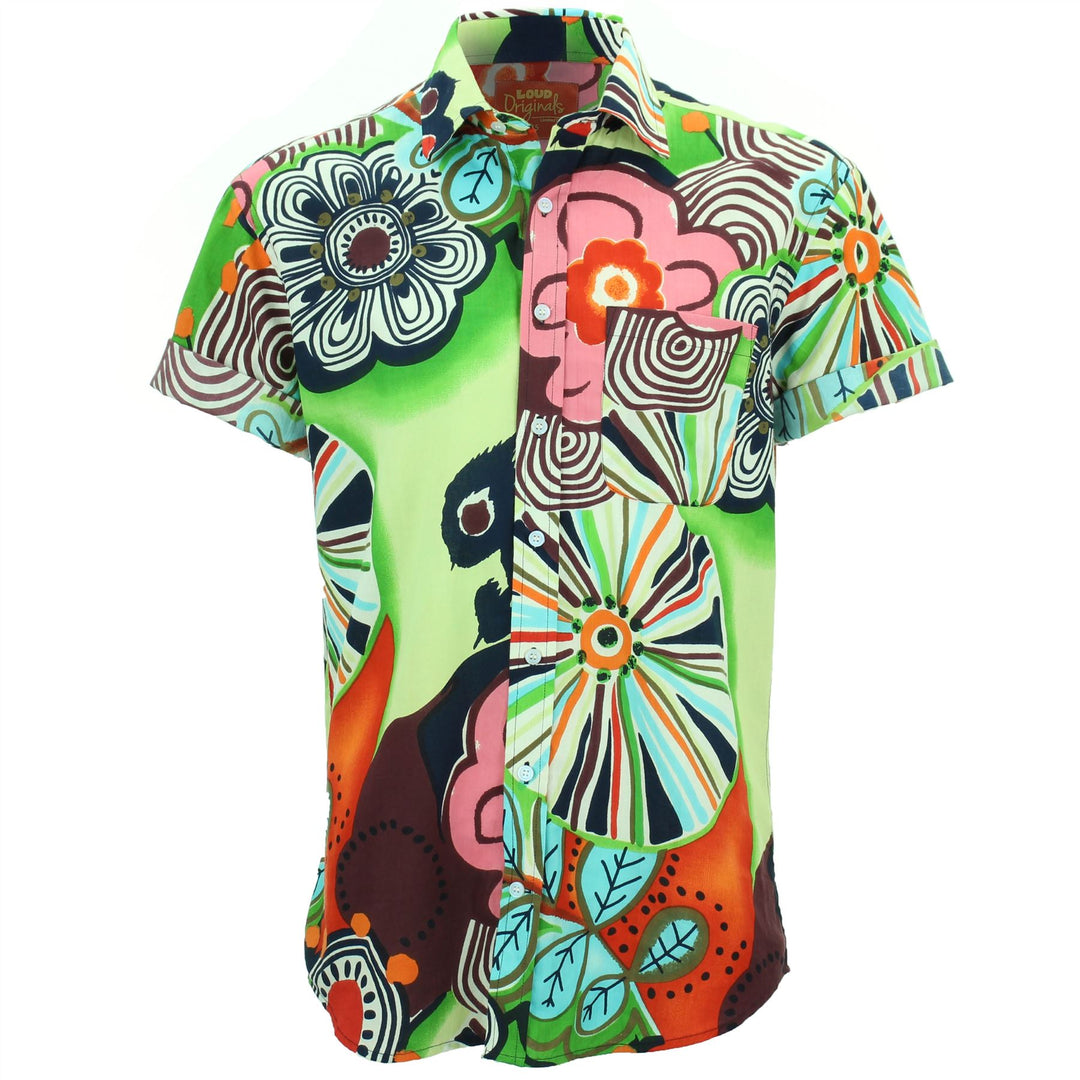 Regular Fit Short Sleeve Shirt - Floral Fairground