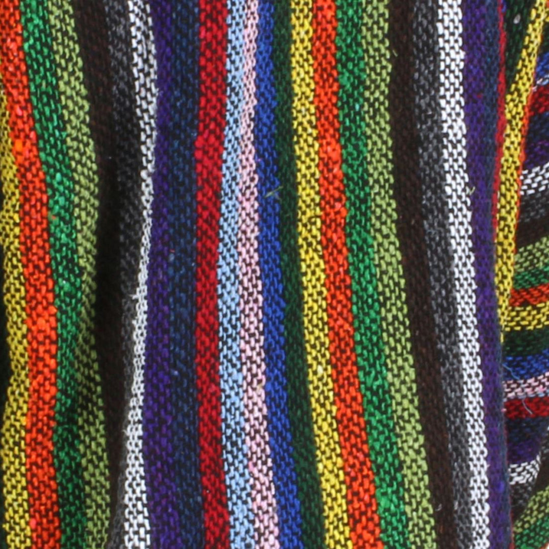 Mexican Baja Jerga Hoody - Vibrant Stripe