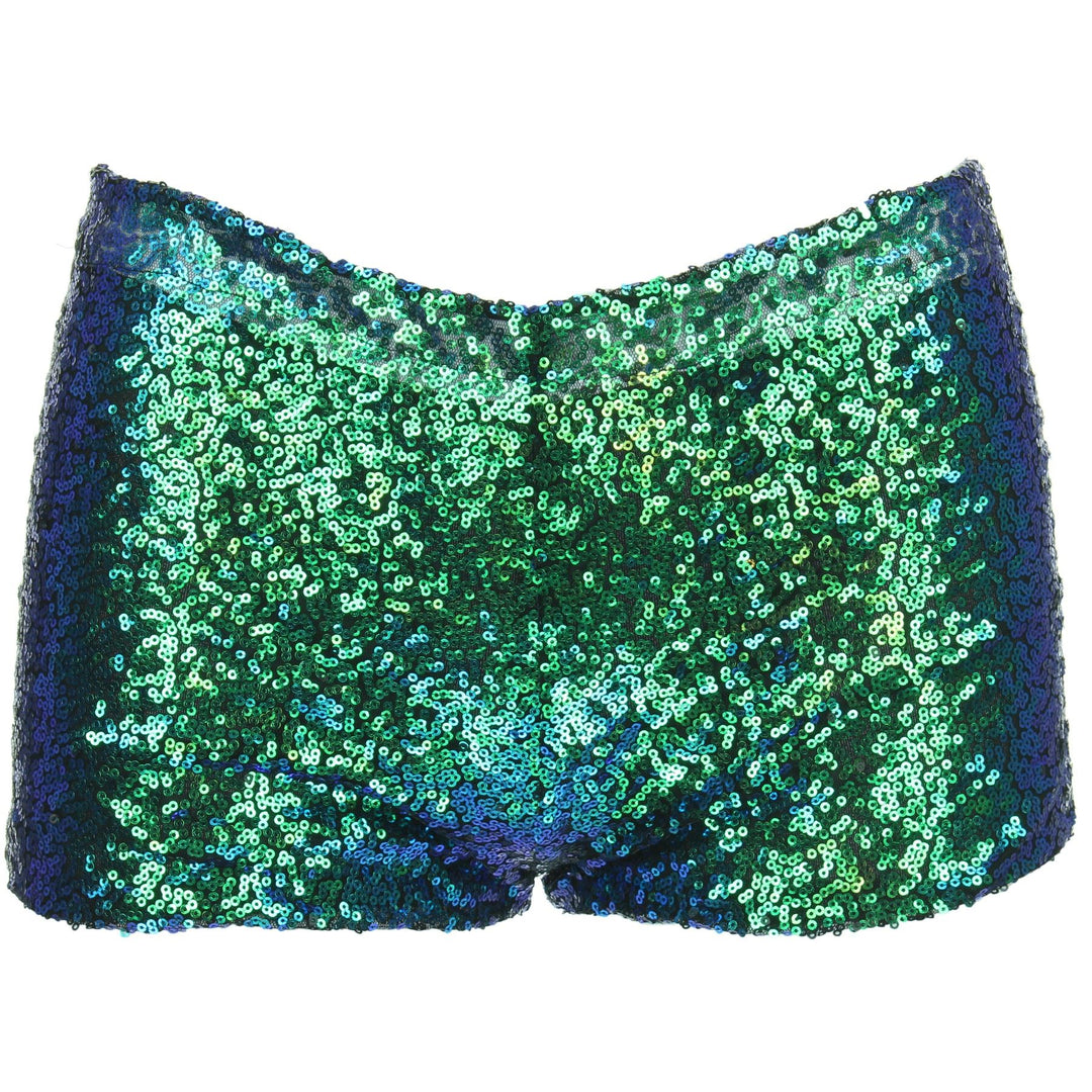 Sequin Hot Pants - Green